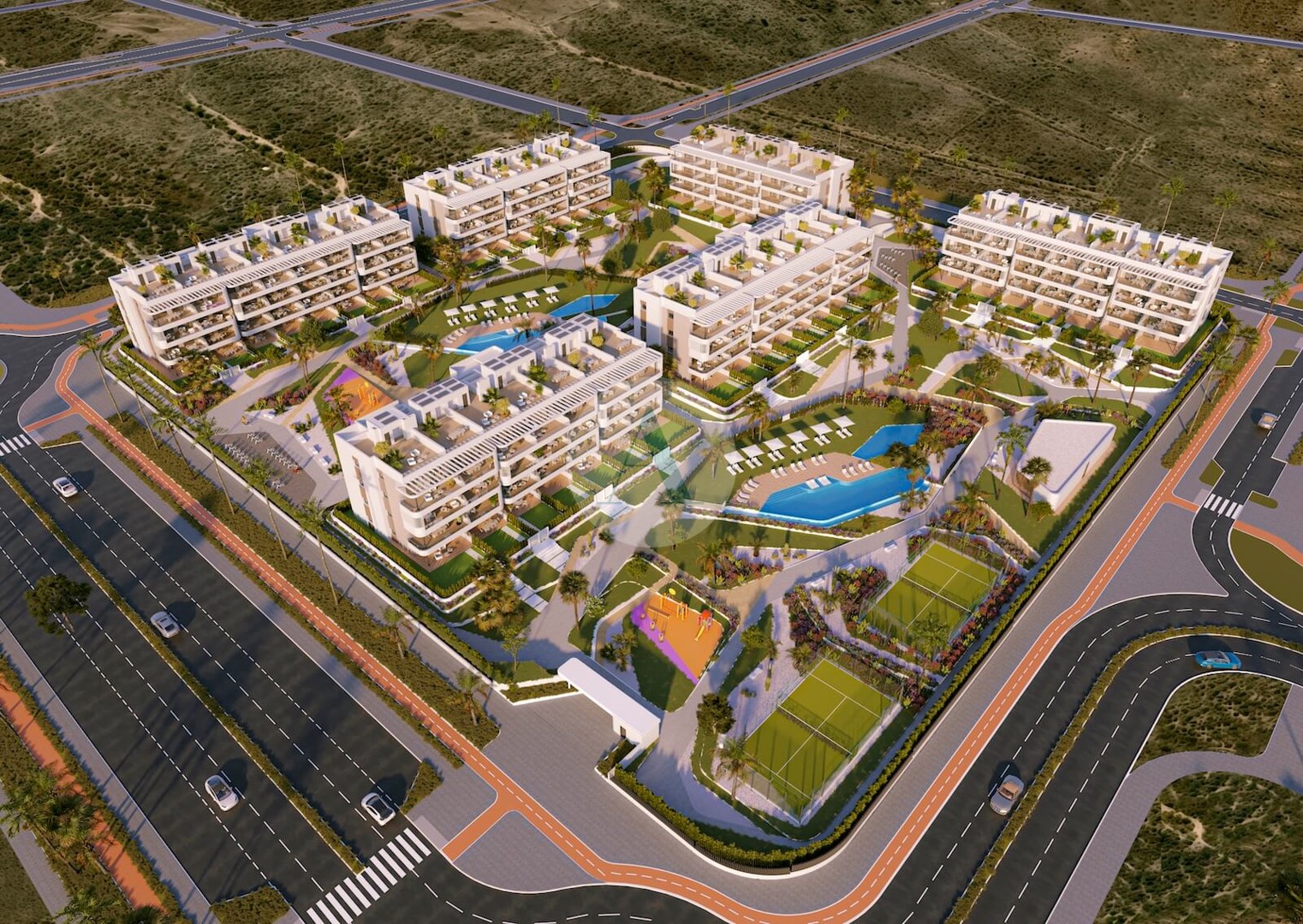 Sunset village nieuwbouw appartementen in prachtige residentie in la hoya torrevieja