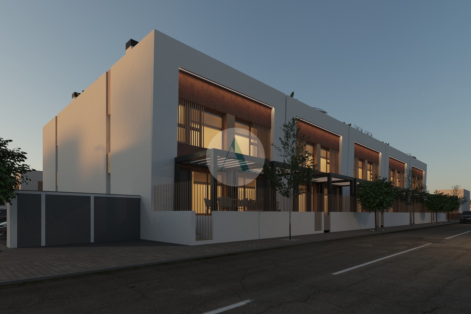 Moderne rijwoningen met dakterras in dolores