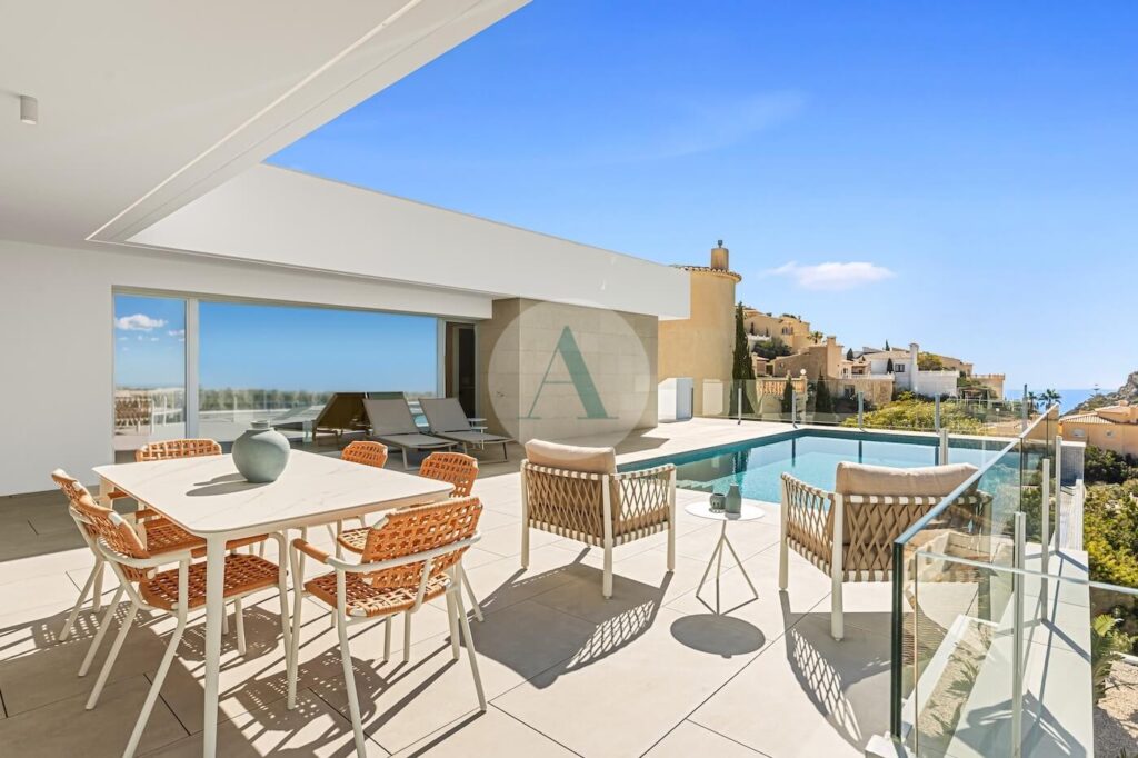 Nara moderne villas met zeezicht in cumbre del sol